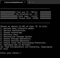 A cli that allows to interact with data.